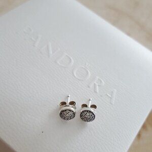 Pandora Pave CZ Stud Earrings.